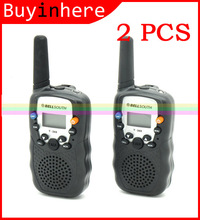 2 PCS 5Kms 0.5W UHF Auto Multi-Channels Wireless 2-Way Handy Radios Walkie Talkie LCD backlit T-388 flashlight (weifen)