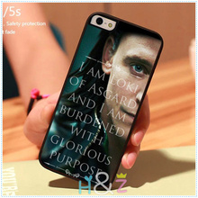 1PC Loki Tom Hiddleston Desgin Protective Hard Mobile Phone Cases Accessories for iPhone 5s 5 5c 4 4s Case Cover Brand Free Gift