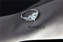 Sale Crystal Bijoux Fashion Alliances of Marriage Simulated Gemstone Women Jewelry Female Swiss Diamond Ring Size