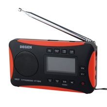 Brand New DEGEN DE-27 FM Stereo MW SW DSP Digital Receiver World Band Radio MP3 Player Function Y4218A