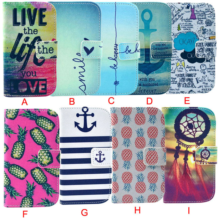 Hot Flip Wallet Stand Case Cover For Samsung Galaxy S3 Mini i8190 Fashion PU Leather Phone