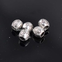 Wholesale Beads!Hot sell  Antique Silver Metal Round Spacers beads Jewelry Making  Supplies 50Pcs