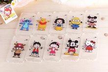 2015 newest For Apple iphone 6 case 4 7 inch Transparent Cute Cartoon Darts Mickey Snow