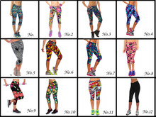 Free shipping 2015 new fashion women sports pants emoji joggers y pants 7 pants leggings printing