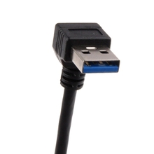Universal USB 3 0 Right Angle 90 degree Extension Cable Male to Female Adapter Cord Length