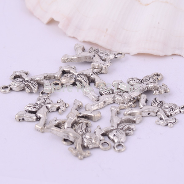 Wholesale goddess of love Cupid 10pcs Charm Bracelet Necklace Pendant Beads for jewelry Findings or DIY