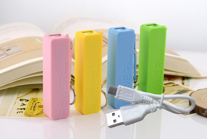 Portable Power Bank USB Cable universal USB External Backup Battery for iPhone samsung use 18650 battery