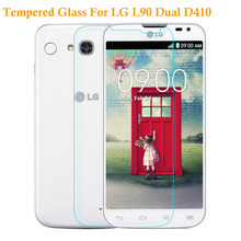 0.3mm Premium Front Tempered Glass Screen Protector Ultra Thin HD Protective Guard Film For LG L90 Dual D410 + Retail Package