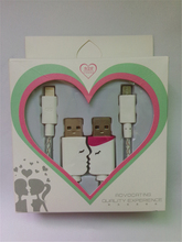  8 pin and micro Love Data Sync Adapter and Charger USB cable for iPhone 5