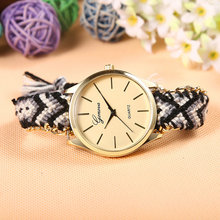 High Quality Women s Brand New Fashion Handmade Rope Bracelet Watch Geneva Women Hand Woven Jewelry