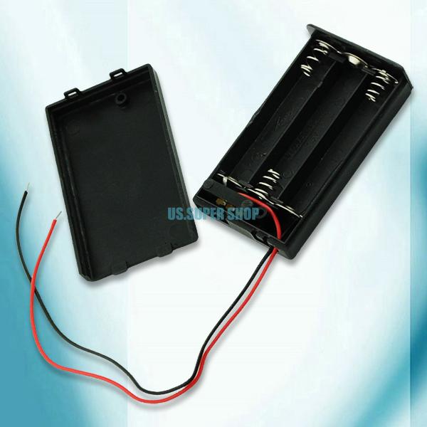 5Pcs 3x AAA Battery Case Holder Case Wired ON//OFF Switch For DIY Experiment Test