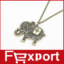 Fashion Vintage Elephant Shaped Necklace Necklaces Jewelry 480