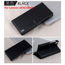 hot sale luxury leather mobile phone case for lenovo s850 p780 k900 s820 s650 s850t flip