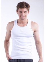 vest gym men bodybuilding slim fitness men fashion casual sport vest O neck 5 color size