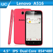 Original Lenovo A516 MT6572 Dual Core 4GB ROM Android 4 2 2 4 5 Inch IPS