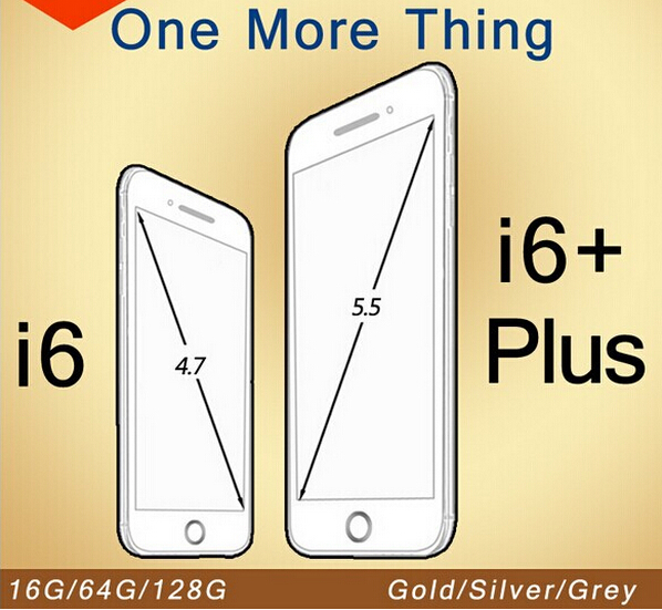 Goophone i6 phone i6 plus 4 7 5 5 mtk6592 octa core MTK6582 Quad core 2GB