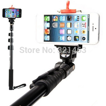 Yunteng 188 алюминиевого сплава ручной выдвижная Selfie монопод с клип держатель портативный штатив для цифровой камеры iPhone 5