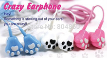A Cat Claw Cell phones Earphone Cartoon Headphone For iPhone 6 5s 5 Samsung Galaxy s4