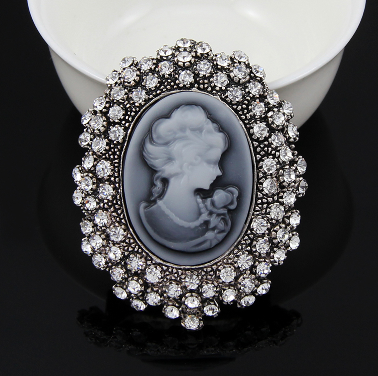 cameo brooch queen New Arrival Lady s Broach resin jewelry for wedding women pins