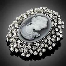 cameo brooch queen New Arrival Lady s Broach resin jewelry for wedding women pins