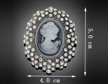 cameo brooch queen New Arrival Lady s Broach resin jewelry for wedding women pins