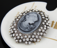 cameo brooch queen New Arrival Lady s Broach resin jewelry for wedding women pins