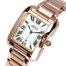 2015 New Arrivals Women Luxury Stainless Steel Wrist Watches Ionic Rose Gold Plated Japan Movement Water