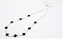 TX011 2015 New Fashion Popular Korea Jewelry Style Lucky Four Leaf Long Chains Necklaces For Women