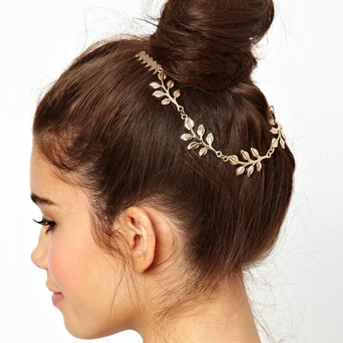 Fashion Beauty Lady Gold Leaf Hair Comb Clip Cuff Tassel Chain Headpiece Boho Hair Accessories