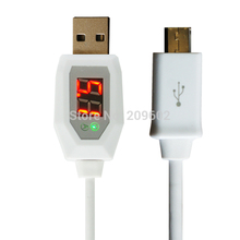 High Quality Fast Charging Sync Data Micro USB Cable With LCD Current Display For Samsung Galaxy