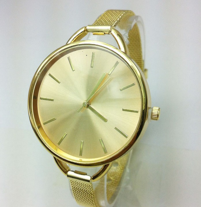 2014 Hot Sale Luxury Brand Gold Watch Women Dress Wristwatches Casual Quartz Watches with brand C