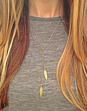 New  long chain custom leaf pendant necklace Fashion jewelry Women/Girl lover Valentine’s Day gifts wholesale N1590
