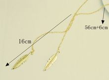 New long chain custom leaf pendant necklace Fashion jewelry Women Girl lover Valentine s Day gifts