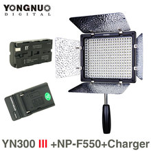 Yongnuo YN300 III 5500K CRI95 LED Video Light w NP-F970 Battery & Charger DSLR Camera Photography Photo Studio lighting Lamp