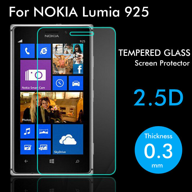 Premium 9H Hardness 0 3mm 2 5D Tempered Glass Screen Protector For Nokia Lumia 925 925T
