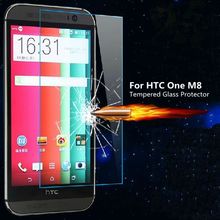 Slim Thin Tempered Reinforced Glass Front Screen Protector For HTC One M8 Film Mobile Phone Accessories