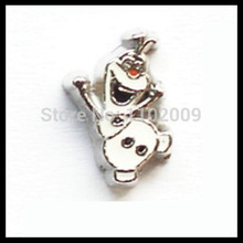 2015 New Olaf Floating Charms Snow Man Pendants For Floating Locket Accessories