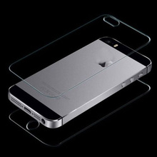 Front Back Premium Real Tempered Glass Film Screen Protector for iPhone 4 4S Free shipping