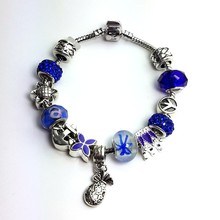 Free shipping wholesale 3desin Murano Shamballa Crystal glass Beads Fits Pandora Style Bracelets women’s diy bracelet jewelry