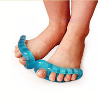 1Pair Silicone Gel foot fingers 5 Hole Toe Separator Thumb Valgus Protector Bunion adjuster Hallux Valgus Guard feet care