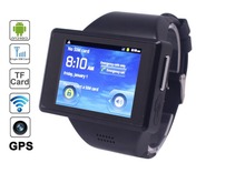 2015Hot sale! Android Smart Watch Z15 GSM DualCore 1.0 GHz WIFI BT GPS support ROM 4G Android 4.0 MTK6515 Free Shipping