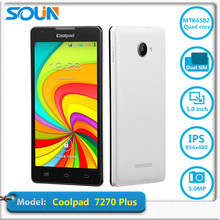 5inch Coolpad 7270+ 3G WCDMA Android 4.4 MTK6582M Quad Core 1.3GHz  Cheap Mobile Phone