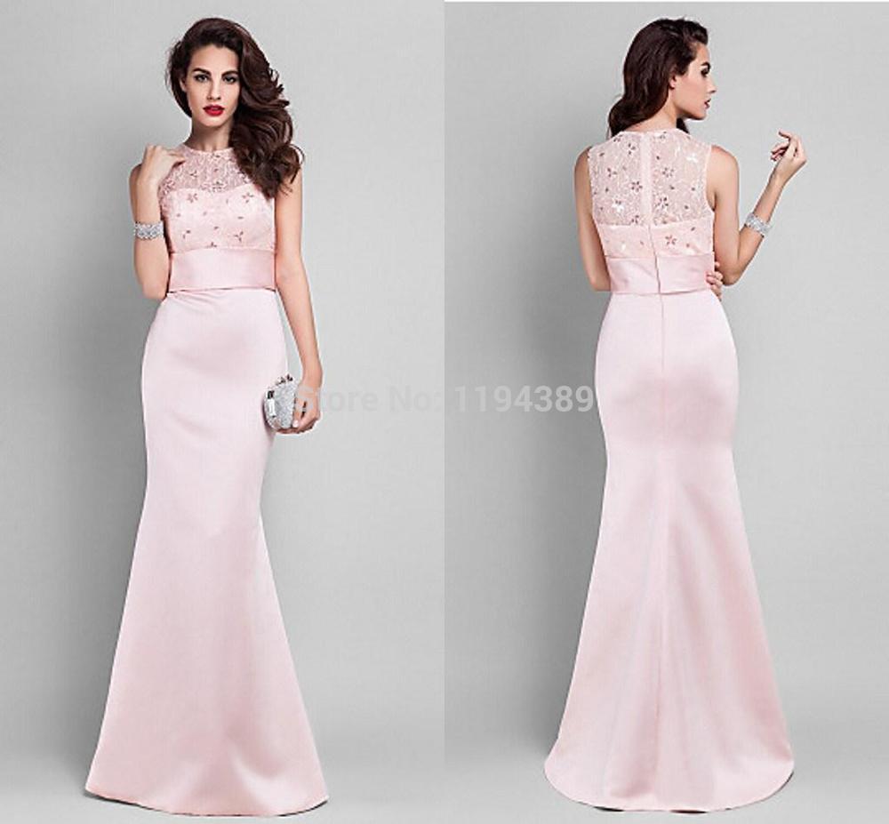Plus-Size-Mermaid-Evening-Dresses-Pink-With-Lace-Prom-Dress-Sexy-Party ...