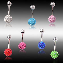 Multi Colour Charming Carved Ball Silver Filled Belly Button Rings Fashion Women’s Piercing Navel Trendy Body Jewelry Wholesale
