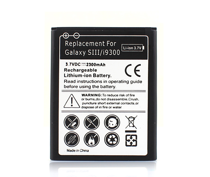 Guaranteed 100 2300mAh Moblie Cell Phone Battery For Samsung Galaxy S3 S 3 i9300 L710 i747