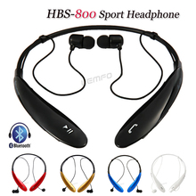 Wireless Bluetooth Headphone HBS-800 Stereo Headset Handsfree Neckband Sports Earphone Earbuds For LG Mobile Phone MP3 Universal