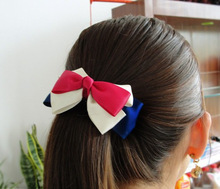 2191 Navy wind bow card three small Korean fashion jewelry wholesale hair accessories hairpin British style