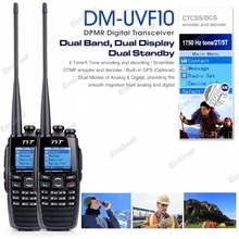 2 X Professional Level Walkie Talkie Radio TYT 256CH VHF UHF136 174 400 470MHz DM UVF10