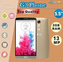 DHL Free Shipping 2GB RAM 16GB ROM G3 Phone 5.5″ MTK6582 Quad Core Mobile Phone 1.6GHz Android 4.4 Kitkat 13MP 3G GPS For LG G3