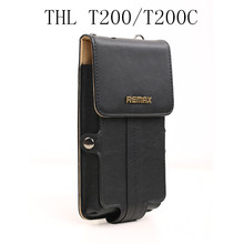 Universal Original Remax Leather Case Cover For THL T200 T200C Octa Core MTK6592 6 inch phone